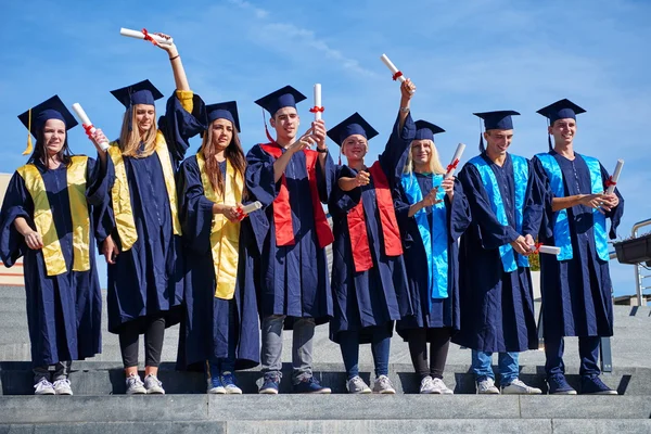 Group of Young graduates, students