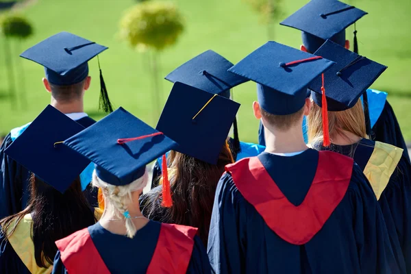 Graduates students on graduation day