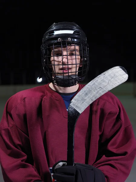 Hockey player portrait