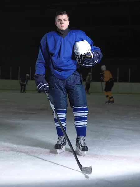 Hockey player portrait