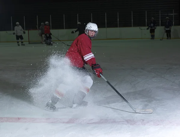 Ice hockey player in action