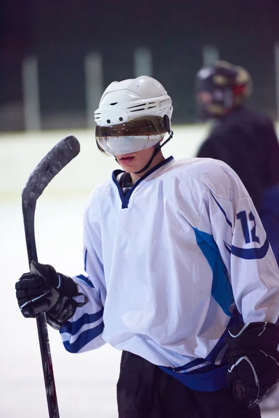 Ice hockey player portrait