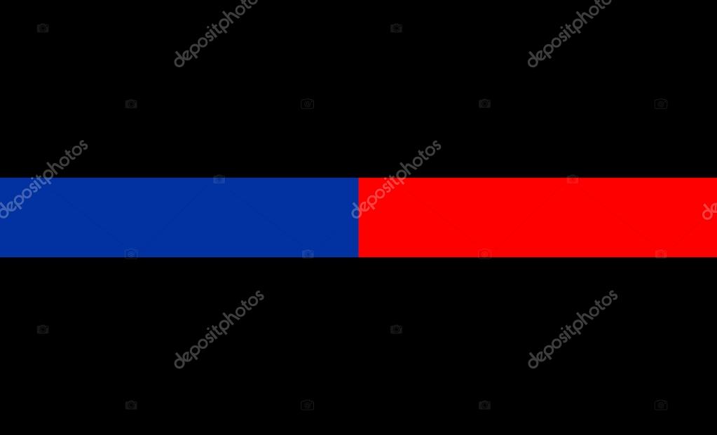 blue line red line flag blue line red line flag