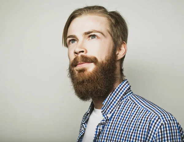 Stylish bearded man