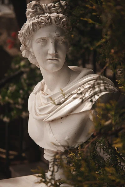 Garden statue in greece