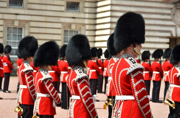 LONDON, UK - JUNE 12, 2014: British Royal guards perform the Cha