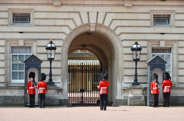 British Royal guards   in Buckingham Palace