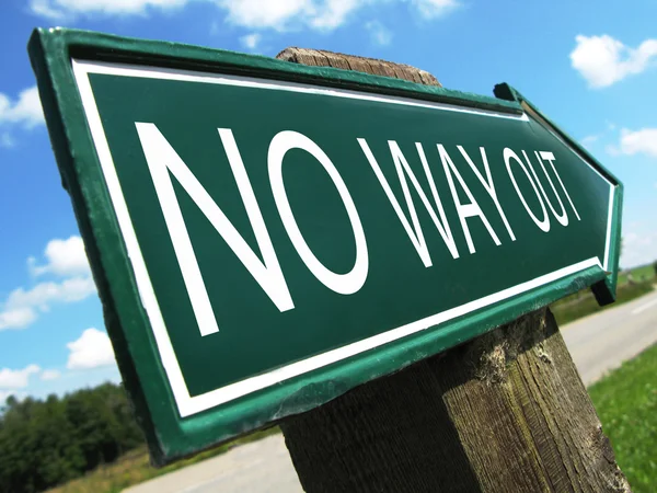 No way out sign