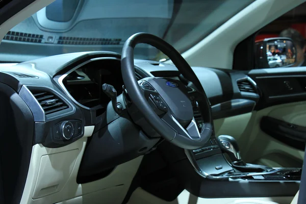 Amsterdam, The Netherlands - April 23, 2015: Ford Edge interior