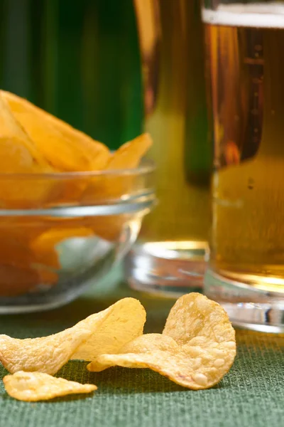 Potato chips and beer