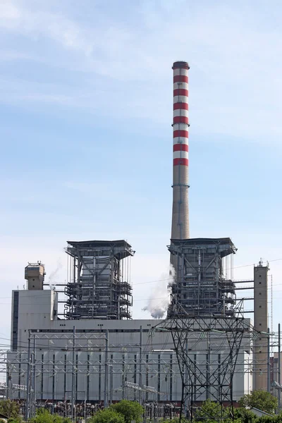 Thermal power plant closeup industry