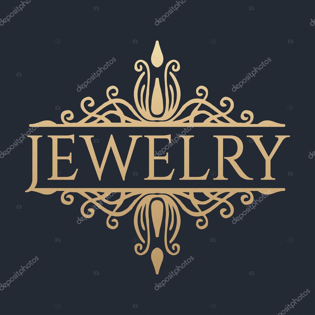 Élément de dessin calligraphique de bijoux \u2013 Illustration