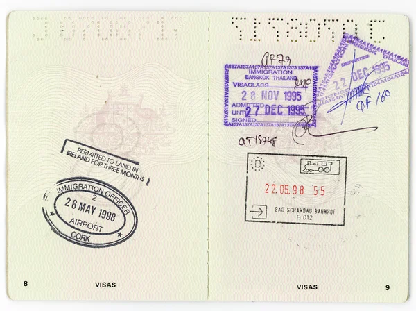 Australian Passport Pages