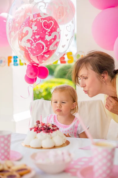 Sweet Little Girl on Birthday Party