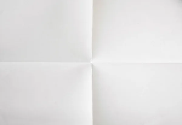White sheet of paper folded in four