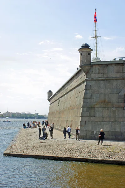 Peter and Paul Fortress and Neva River Beach