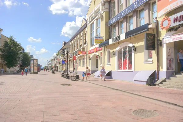 Tver. Pedestrian zone on Trekhsvyatskoye to the street