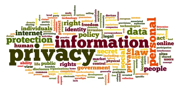 Information privacy in word tag cloud