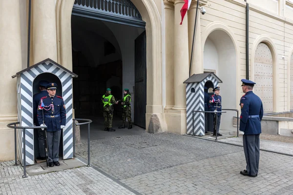 Changing of the guards of Prague Castle