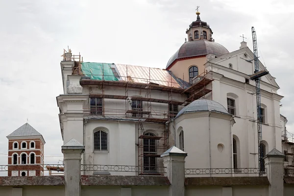 Belarus, Nesvizh - 1 July 2015: Catholic church of the Corpus Christi.