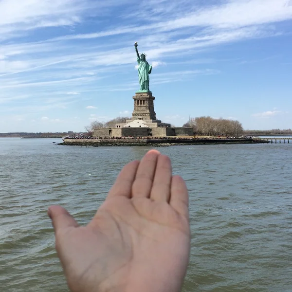 The Statue of Liberty on Liberty Island, New York City, USA