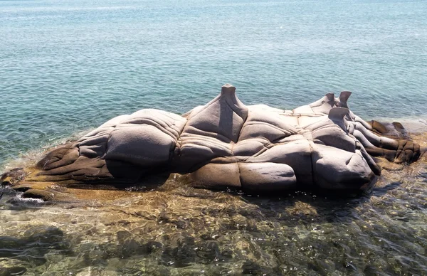 Sculptured granite blocks Kolimbithres beach, Paros
