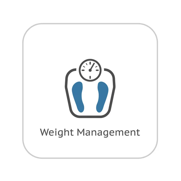 Weight Management Icon. Flat Design.