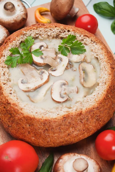Creamy mushroom soup