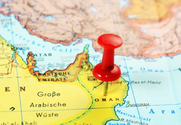 Oman map pin