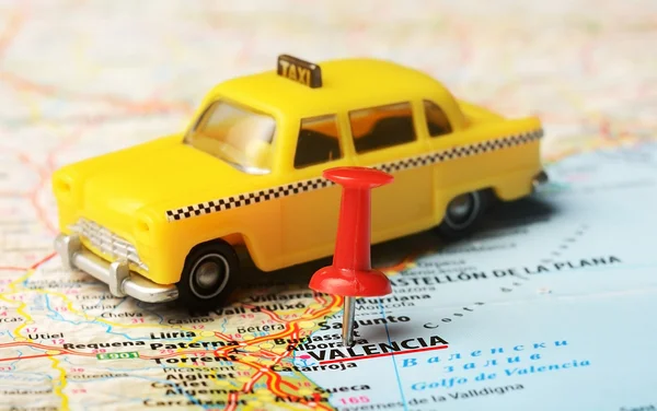 Valencia  ,Spain map taxi