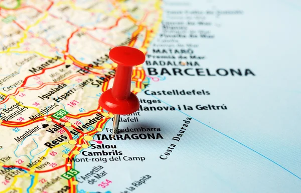 Tarragona de la Plana map pin