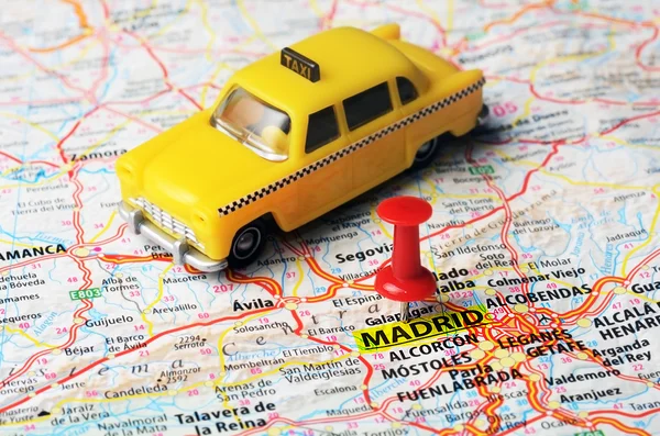 Madrid  Spain map taxi