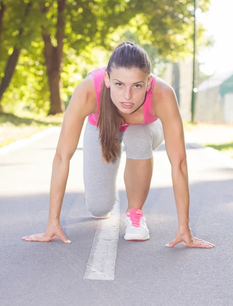 Sporty Fitness Healthy Young Woman Outdoor