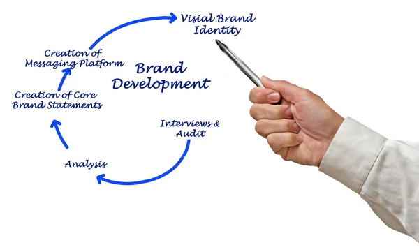 Diagram of brand development