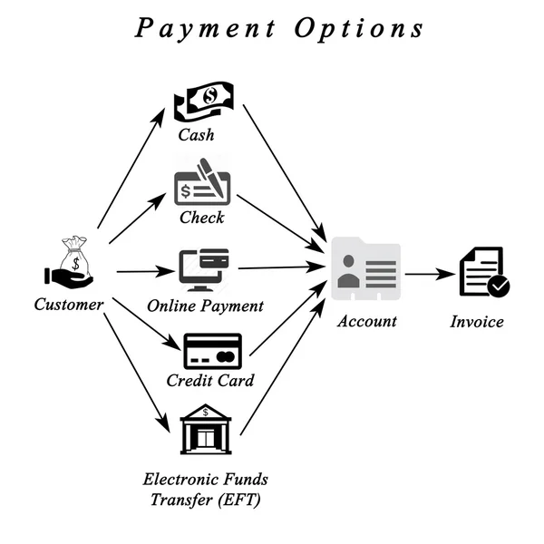 Diagram of payment options