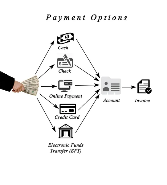 Diagram of payment options