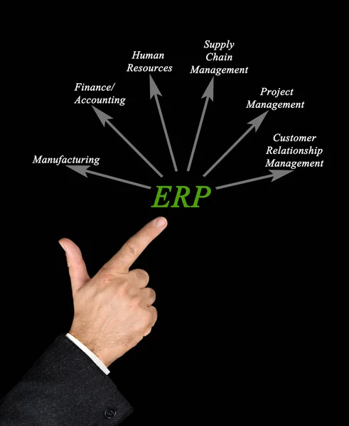 Diagram of enterprise resource planning