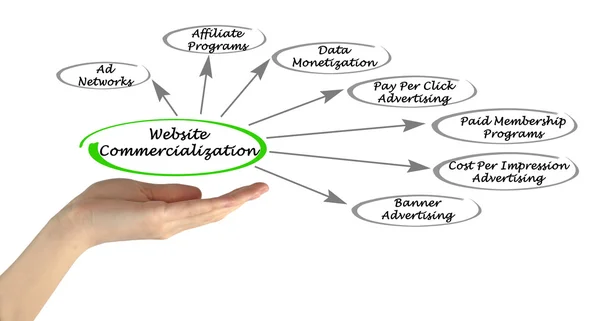 Diagram of Website Commercialization