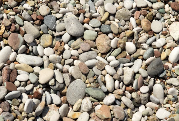 Pebbles on a beach close-up