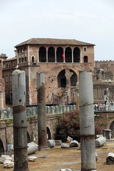 The forum of Trajan in Rome. Italy. Trajan's Forum was the last of the Imperial fora to be constructed in ancient Rome.