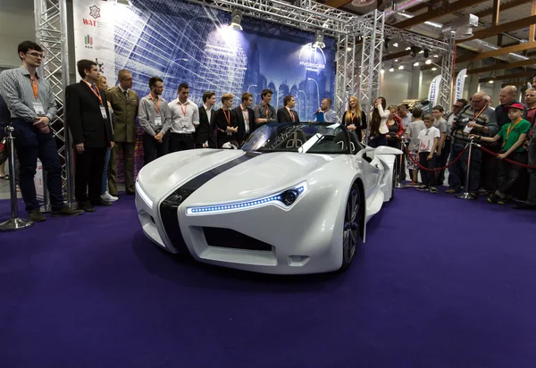 3rd edition of MOTO SHOW in Krakow. Poland.Exhibitors present  most interesting aspects of the automotive industry.  The world debut Hydrocar Premiera -  the first Polish hydrogen-car
