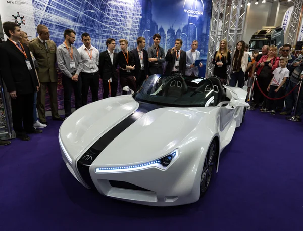 3rd edition of MOTO SHOW in Krakow. Poland.Exhibitors present  most interesting aspects of the automotive industry.  The world debut Hydrocar Premiera -  the first Polish hydrogen-car