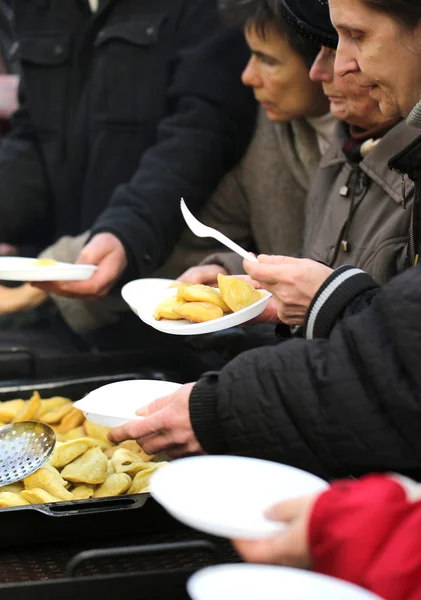 Christmas Eve for poor and homeless on the Central Market in Cracow. Every year the group Kosciuszko prepares the greatest eve in the open air in Poland