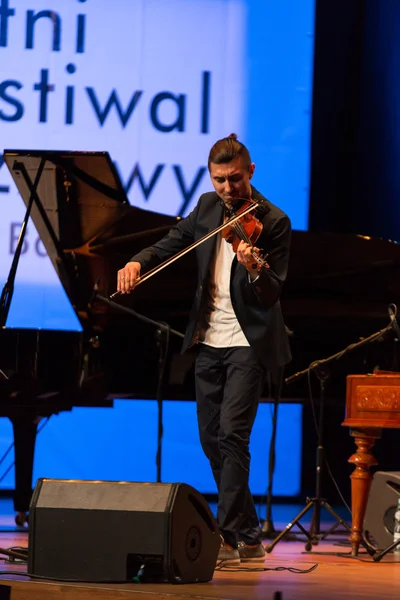 Adam Baldych -  Polish violinist  playing live music at Summer Jazz Festival in Cracow, Poland