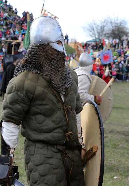 Unidentified participants of Rekawka - Polish tradition, celebrated in Krakow on Tuesday after Easter. Currently has the character of festival historical reconstruction