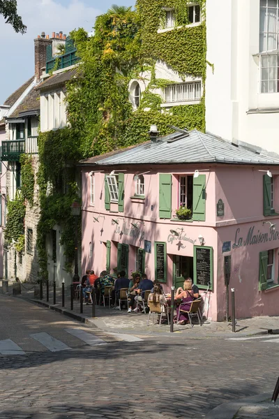 Paris -  La Maison Rose, a famous cafe restaurent of Montmartre