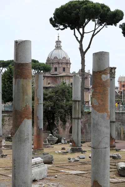 The forum of Trajan in Rome. Italy. Trajan\'s Forum was the last of the Imperial fora to be constructed in ancient Rome.