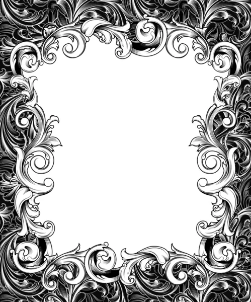 Ornate Engraved Baroque Frame
