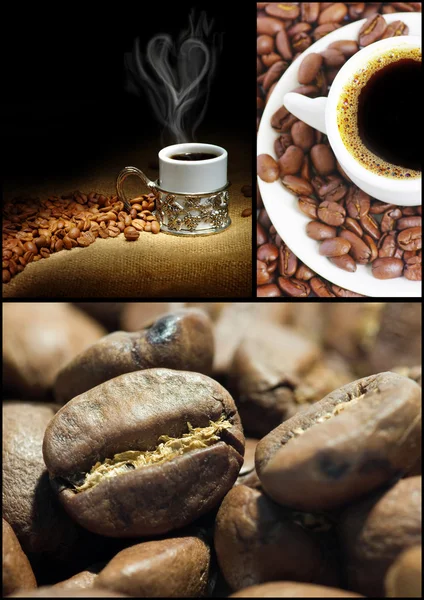 Coffee Collage with spice