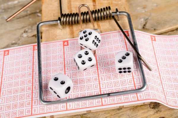 Compulsive gambling concept
